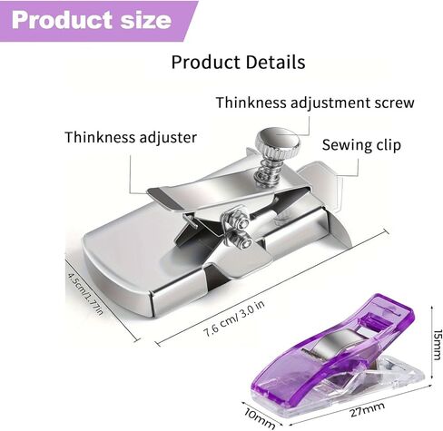 Quilting Supplies, Sewing Kit, Magnetic Seam Guide and Sewing Clips for Sewing Machine, Magnetic Sewing Guide, Hemmer Guide, Seam Guide, Hem Guide for Walking Foot Sewing Machine, Sewing Accessories in Kuwait
