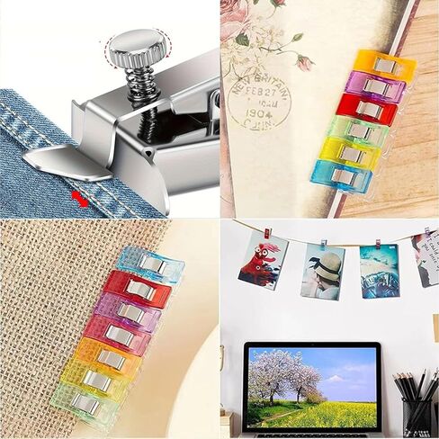 Quilting Supplies, Sewing Kit, Magnetic Seam Guide and Sewing Clips for Sewing Machine, Magnetic Sewing Guide, Hemmer Guide, Seam Guide, Hem Guide for Walking Foot Sewing Machine, Sewing Accessories in Kuwait