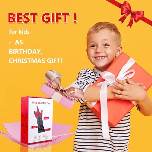 Spider Web Shooters Toy for Kids - Cool Gadgets Stuff Fun Superhero Role-Play Toys for Boys Men Birthday Halloween Christmas Gift (Black) in Saudi Arabia