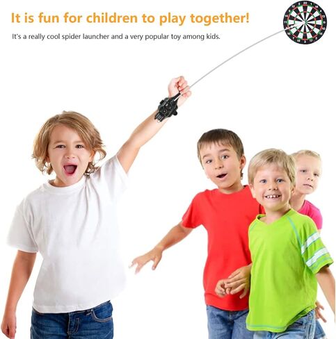 Spider Web Shooters Toy for Kids - Cool Gadgets Stuff Fun Superhero Role-Play Toys for Boys Men Birthday Halloween Christmas Gift (Black) in Saudi Arabia