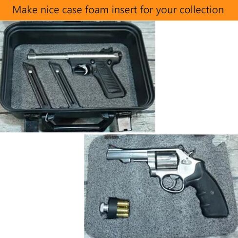 7 عبوات من ألواح إسفنجية البولي يوريثين عالية الكثافة مقاس 16 × 12 × 1 بوصة - صفائح إسفنجية من البولي إيثيلين قابلة للقطع لصناعة الحافظات - وسادة إسفنجية للتغليف - إسفنجة لحقيبة الشحن in Kuwait