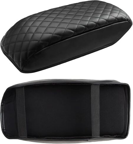INTGET Center Console Armrest Cover for Subaru Ascent Accessories 2019-2024 2020 2021 2022 2023 Car Leather Middle Arm Rest Box Lid Seat Cover Protector Cushion(Black with Cushion, 2019+) in Saudi Arabia