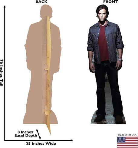 Cardboard People Dean Winchester Life Size Cardboard Cutout Standup - خارق للطبيعة لـ CW in Saudi Arabia