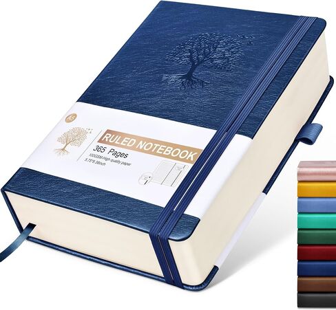 Lined Journal Notebook -365 Pages A5 Thick Journals for Writing Hardcover Leather Journal for Women Men, Daily Journal Notebook for Work, Note Taking, 100Gsm Lined Paper Teal 5.75" x 8.38" in Saudi Arabia
