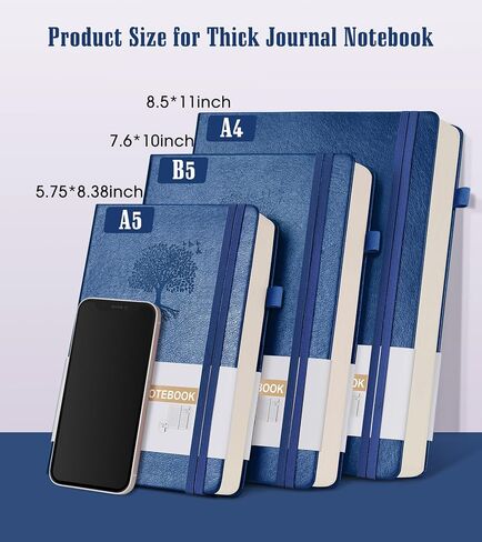 Lined Journal Notebook -365 Pages A5 Thick Journals for Writing Hardcover Leather Journal for Women Men, Daily Journal Notebook for Work, Note Taking, 100Gsm Lined Paper Teal 5.75" x 8.38" in Saudi Arabia