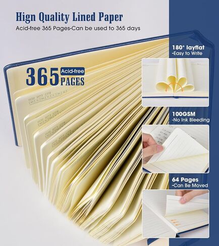 Lined Journal Notebook -365 Pages A5 Thick Journals for Writing Hardcover Leather Journal for Women Men, Daily Journal Notebook for Work, Note Taking, 100Gsm Lined Paper Teal 5.75" x 8.38" in Saudi Arabia