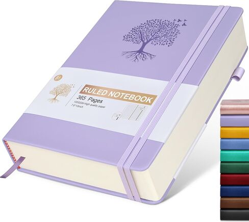 Lined Journal Notebook -365 Pages A5 Thick Journals for Writing Hardcover Leather Journal for Women Men, Daily Journal Notebook for Work, Note Taking, 100Gsm Lined Paper Teal 5.75" x 8.38" in Saudi Arabia