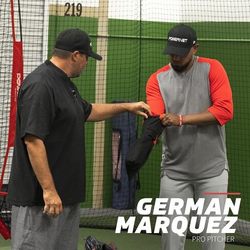 كم نصب PowerNet German Marquez | مدرب جورب البيسبول | يحاكي تمرين الإحماء لرمي المنشفة | تدرب بأمان على حركة الرمي الكاملة للمطر أو الشمس | جميع مستويات المهارة in Kuwait