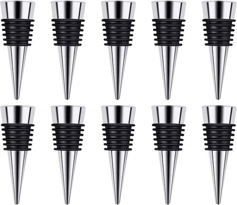 Stainless Steel Wine and Beverage Bottle Stoppers Ball Designed Wine Bottle Corks Tapered Storage Crafts Art DIY (5) in Saudi Arabia