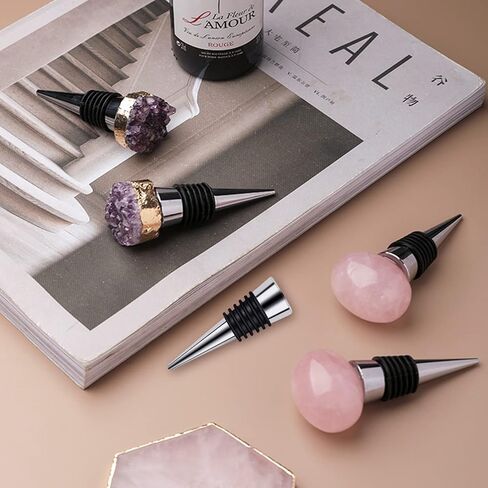 Stainless Steel Wine and Beverage Bottle Stoppers Ball Designed Wine Bottle Corks Tapered Storage Crafts Art DIY (5) in Saudi Arabia