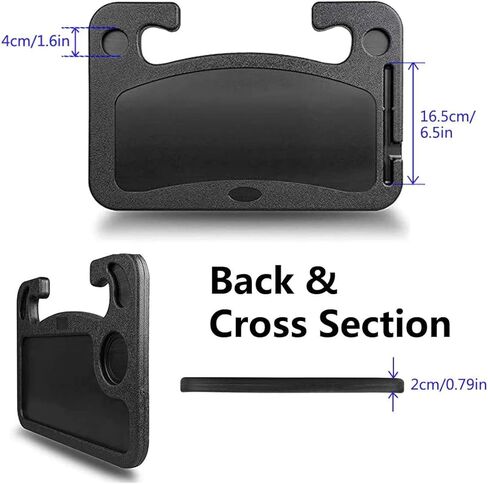 طاولة مكتب عجلة قيادة السيارة المحمولة متعددة الوظائف من INTOR، صواني مزدوجة الجوانب لعجلة القيادة، حامل طاولة للكمبيوتر المحمول يناسب معظم عجلات قيادة المركبات للسفر in Kuwait