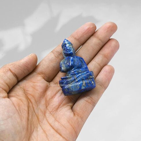 Lapis Lazuli Crystal Buddah Statue for Home - Breathing Buddha Decor Statue Figurine for Zen - Adornos Decoraciones Para Salas de Casa in Saudi Arabia