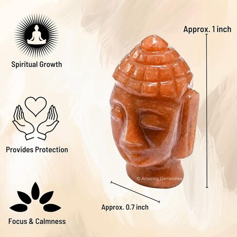 Amethyst Crystal Buddha Head Statue for Zen - Buddah Decor Statue Figurine for Meditation - Adornos Decoraciones Para Salas de Casa in Saudi Arabia