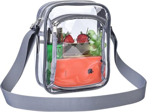 حقيبة محفظة AROUVOG شفافة حول الجسم، معتمدة للحفلات الموسيقية والمهرجانات in Kuwait