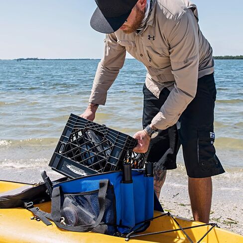 حقيبة PROPEL PADDLE GEAR من SHORELINE MARINE Ultimate Kayak | مادة متينة مقاومة للماء 1200 دينيير | 2 حامل لصنارة الصيد | سحاب عالي التحمل | حجرة تخزين الملحقات مبطنة in Saudi Arabia