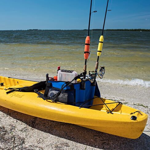 حقيبة PROPEL PADDLE GEAR من SHORELINE MARINE Ultimate Kayak | مادة متينة مقاومة للماء 1200 دينيير | 2 حامل لصنارة الصيد | سحاب عالي التحمل | حجرة تخزين الملحقات مبطنة in Saudi Arabia