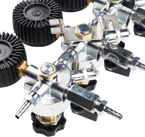 LUCKEG Secondary Regulator 3 Gauge Regulator three products - With triple 5/16" barbs 0-100 PSI Beer Regulator Gauge for Greater Dispensing Control for Home Brewing in Kuwait