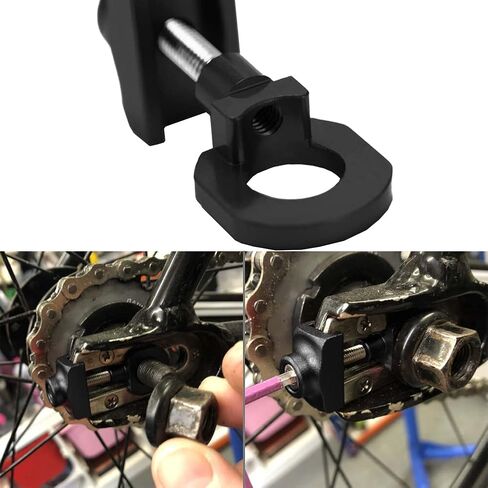 Kigauru دراجة سلسلة الموتر سبائك الألومنيوم السحابات قطر 10mm سرعة واحدة الضابط سلسلة التوتر الضابط CNC للطي الطريق الدراجة أدوات التوتر الثابتة in Saudi Arabia
