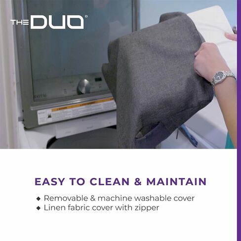 THE DUO Laptop 2.0 - وسادة كمبيوتر محمول من إسفنج الذاكرة مع جيوب جانبية - مكتب كمبيوتر محمول محمول مع عرض متعدد الزوايا للسفر والعمل من المنزل - أرجواني، 15.75 × 13.75 × 4 بوصات in Saudi Arabia