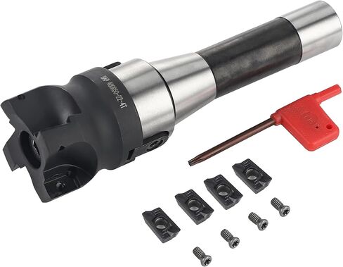 Eumtenr شديد التحمل R8 FMB22 7/16 عرقوب مطحنة نهاية الوجه و400R 50 مم CNC نهاية طحن شل قطع مع 4 قطع APMT1604 كربيد إدراج ومفتاح T15 in Saudi Arabia