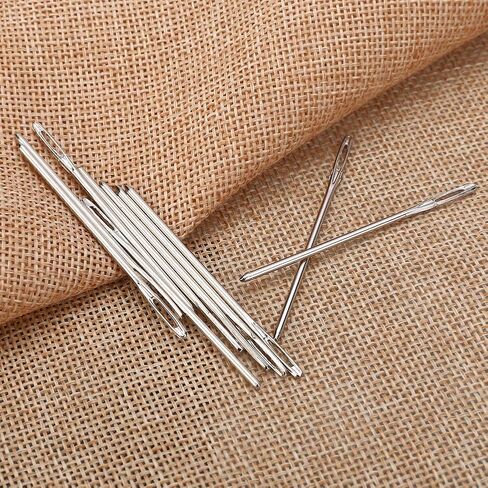 إبر الخياطة اليدوية، 30 إبرة خياطة كبيرة للعين مع 3 مقاسات، إبر حياكة من الفولاذ غير اللامع مع زجاجتين شفافتين لأداة التطريز اليدوية للاستخدام اليدوي in Kuwait