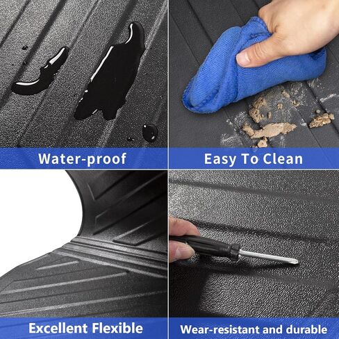 powoq حصيرة سرير الشاحنة متوافقة مع 2005-2019 2020 2021 2022 2023 Toyota Tacoma Truck Bed Liner جميع حصيرة الطقس البديلة لـ 2005-2023 Toyota Tacoma Accessories 5 قدم سرير قصير (حصيرة سرير جديدة) in Saudi Arabia