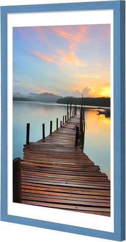 Sindcom 20x30 Poster Frame 3 Pack, Picture Frames with Detachable Mat for 16x24 Prints, Horizontal and Vertical Hanging Hooks for Wall Mounting, Charcoal Gray Photo Frame for Gallery Home Décor in Saudi Arabia