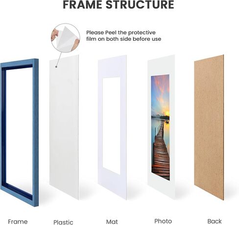 Sindcom 20x30 Poster Frame 3 Pack, Picture Frames with Detachable Mat for 16x24 Prints, Horizontal and Vertical Hanging Hooks for Wall Mounting, Charcoal Gray Photo Frame for Gallery Home Décor in Saudi Arabia
