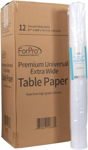 ForPro Premium Universal Extra Wide Table Paper, Smooth, Wrinkle-Resistant, 27 Inches W x 225 Feet L, 2.9 lbs in Saudi Arabia