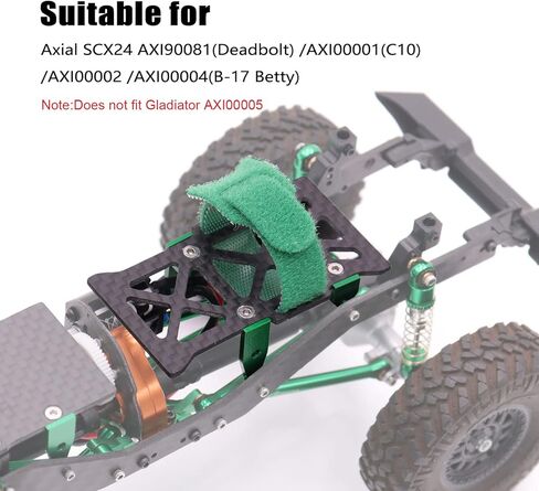 ZIWIJE Battery Tray Mount Carbon Fiber for Axial SCX24 C10 AXI00001 Deadbolt AXI90081 in Kuwait