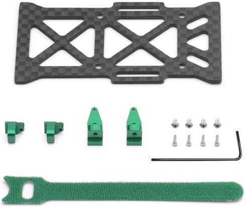 ZIWIJE Battery Tray Mount Carbon Fiber for Axial SCX24 C10 AXI00001 Deadbolt AXI90081 in Kuwait