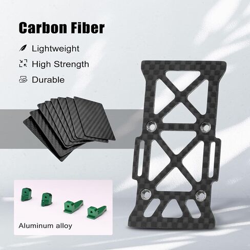 ZIWIJE Battery Tray Mount Carbon Fiber for Axial SCX24 C10 AXI00001 Deadbolt AXI90081 in Kuwait