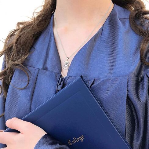 هدايا التخرج لها، فئة 2024 هدايا التخرج من الكلية في المدرسة الثانوية للابنة أفضل الأصدقاء، قلادات التخرج الأولية على شكل قلب مكعبة زركونيا مطلية بالذهب عيار 14 قيراط للنساء والفتيات مجوهرات in Kuwait