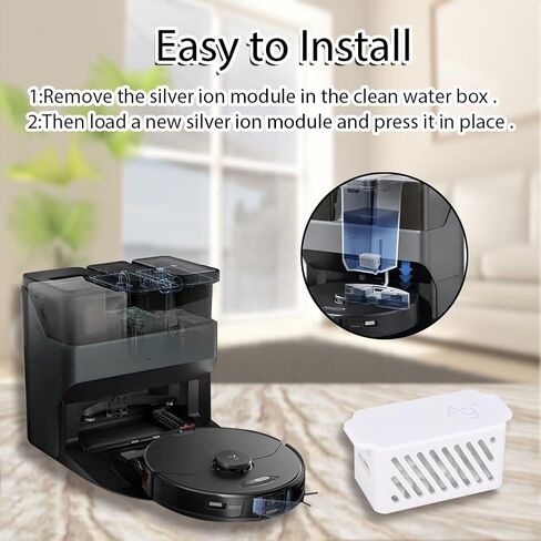 Ytaland 2 قطعة استبدال وحدة الأيونات الفضية لـ Roborock S7maxv Ultra / S7 Pro Ultra/Q Revo / S8 / S8 Pro Ultra / S8+ / S8 Plus ملحقات المكنسة الكهربائية in Kuwait