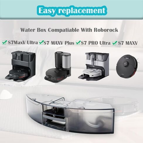 صندوق صندوق خزان المياه البديل الذي يتم التحكم فيه كهربائيًا من Ytaland لأجزاء Roborock S7 MAXV / S7 MAXV Plus/ S7 MaxV Ultra / S7 PRO Ultra Robot Vacuum Cleaner in Kuwait