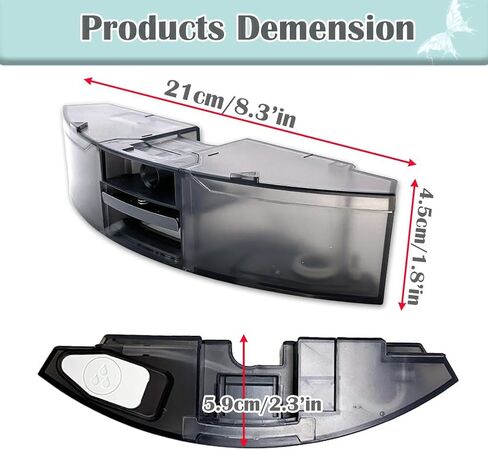 صندوق صندوق خزان المياه البديل الذي يتم التحكم فيه كهربائيًا من Ytaland لأجزاء Roborock S7 MAXV / S7 MAXV Plus/ S7 MaxV Ultra / S7 PRO Ultra Robot Vacuum Cleaner in Kuwait