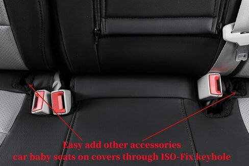 أغطية مقاعد Coverdream المخصصة متوافقة مع موديلات مختارة من Nissan Rogue Regular 2021 2022 2023 - جلد (أسود/رمادي، مجموعة كاملة) in Saudi Arabia