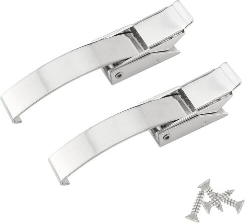 ITROLLE 2PCS Small 304 Stainless Steel Draw Toggle Latch Spring Toggle Lock Buckle Spring-Steel Hook with Screws in Saudi Arabia
