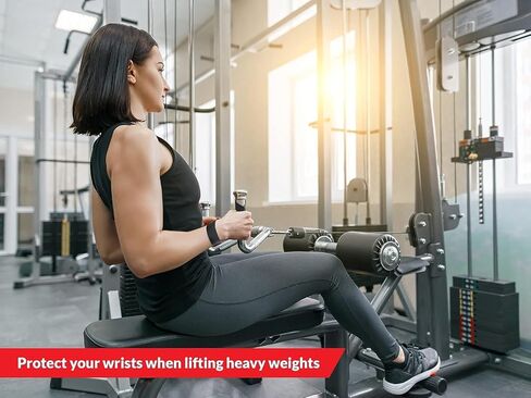 أحزمة رفع الأثقال من ريكين للصالة الرياضية - أحزمة اليد لرفع الأثقال قوية للغاية ومتينة - أحزمة رفع الأثقال للرجال - أحزمة رفع الأثقال للرجال مع خياطة معززة - أشرطة رفع الأثقال in Kuwait