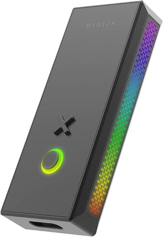 HIDIZS XO Headphone Amplifier Portable Dac Dongle, USB-C Adapter, RGB LED, MQA 16X, Single-Ended 3.5mm/Balanced 2.5mm, Support Windows/Mac/Lighting/Android/iOS in Saudi Arabia