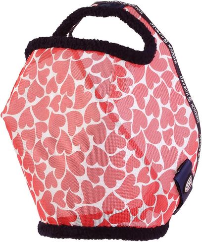 Harrison Howard All Round Mesh Horse Fly Mask UV Protective with Fleece Padded Edging and Fun Prints Forelock Opening Design Mask for Horse Hearts Large in Kuwait