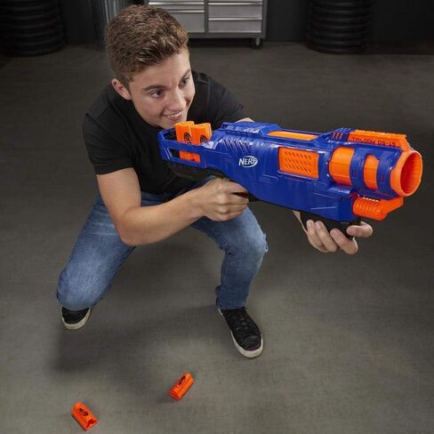 Trilogy DS-15 Nerf N-Strike Elite Toy Blaster مع 15 سهمًا رسميًا من Nerf Elite و5 قذائف - للأطفال والمراهقين والبالغين in Kuwait