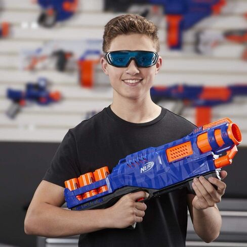 Trilogy DS-15 Nerf N-Strike Elite Toy Blaster مع 15 سهمًا رسميًا من Nerf Elite و5 قذائف - للأطفال والمراهقين والبالغين in Kuwait