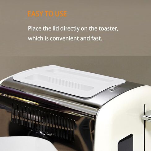 2 Pack Toaster Cover 2 Slice Toaster Cover Silicone Toaster Lid Bread Machine Cover Bread Maker Accessories (Black) in Saudi Arabia