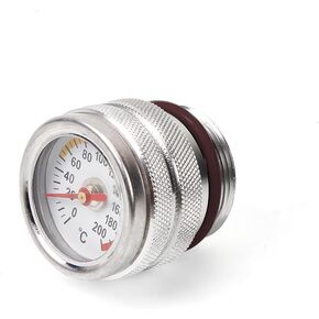 مقياس درجة حرارة الزيت M30x1.5 مقياس درجة حرارة الدراجة النارية 0-200 ℃ مقياس حرارة الزيت لـ Kawasaki W650 W400 W80 1987-1998 ، الأسود in Kuwait