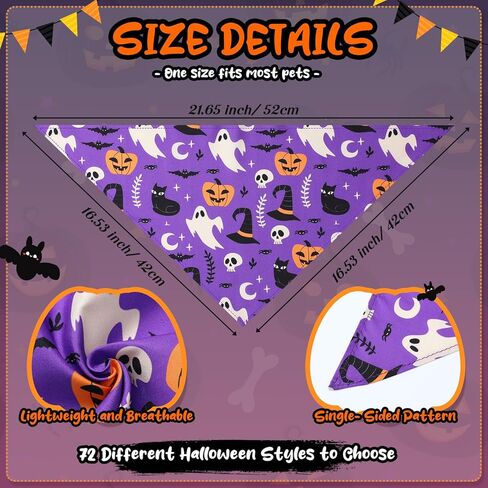 Reginary 72 Packs St. Patrick's Day Dog Bandanas Bulk Shamrock St. Patrick's Day Green Soft Dog Scarf Adjustable Pet Puppy Bibs Triangle Puppy Bibs Adjustable Cat Bandana for Pet Costume Accessories in Kuwait