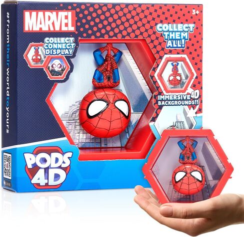 WOW! PODS 4D Marvel Black Panther | Unique Connectable Collectable Bobble-Head Figure That Bursts from Their World into Yours | Wall or Shelf Display | Marvel Toys and Gifts | Series 1 no. 411 in Kuwait