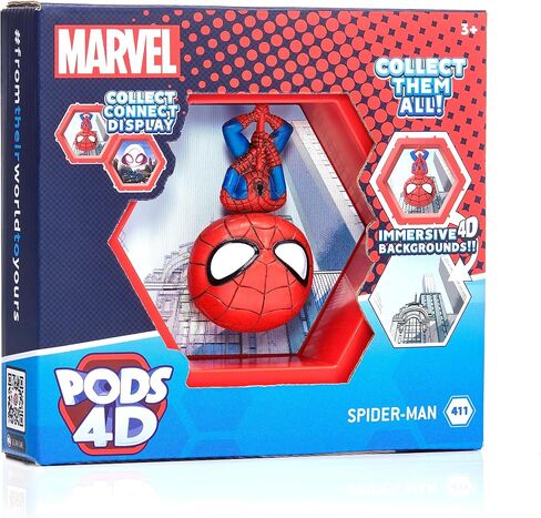 WOW! PODS 4D Marvel Black Panther | Unique Connectable Collectable Bobble-Head Figure That Bursts from Their World into Yours | Wall or Shelf Display | Marvel Toys and Gifts | Series 1 no. 411 in Kuwait