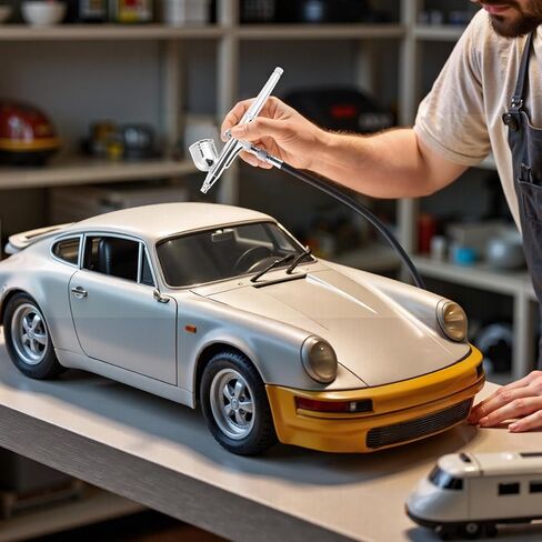 VEVOR Airbrush Kit, Professional Airbrush Set with 1/5 HP Compressor & 3 Airbrushes, Airbrushing System Kit with Multi-Purpose Dual-Action Gravity Feed Airbrushes, Art Nail Cookie Tatto in Kuwait