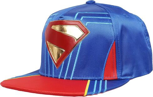 Concept One Superman Baseball Cap, Adult Snapback Hat with Flat Brim in Saudi Arabia